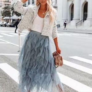 NWT Vici Collection Tweed Blazer & Tulle Skirt